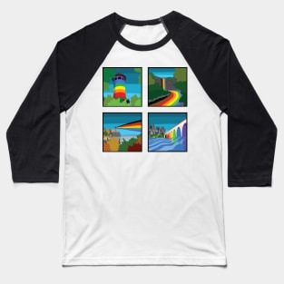 Minneapolis Landmarks Pride 4 Panel Baseball T-Shirt